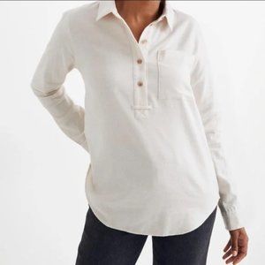 Madewell Flannel Classic Ex-Boyfriend Popover Shirt